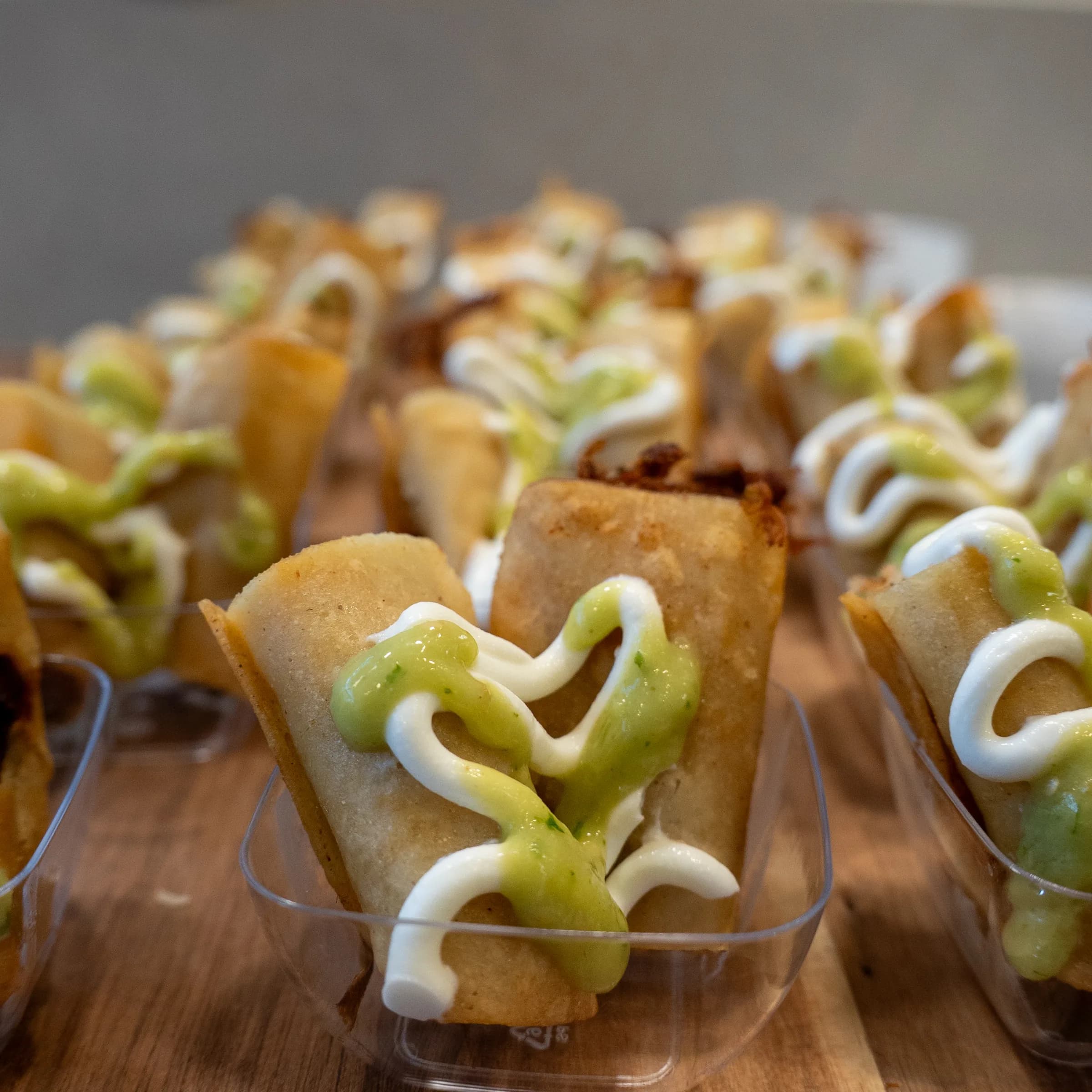 Catering photography from a fixed-scope restaurant package shoot